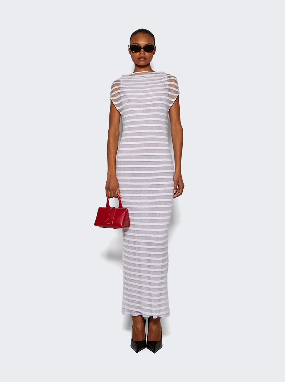 Mariniere Striped Dress White - 5