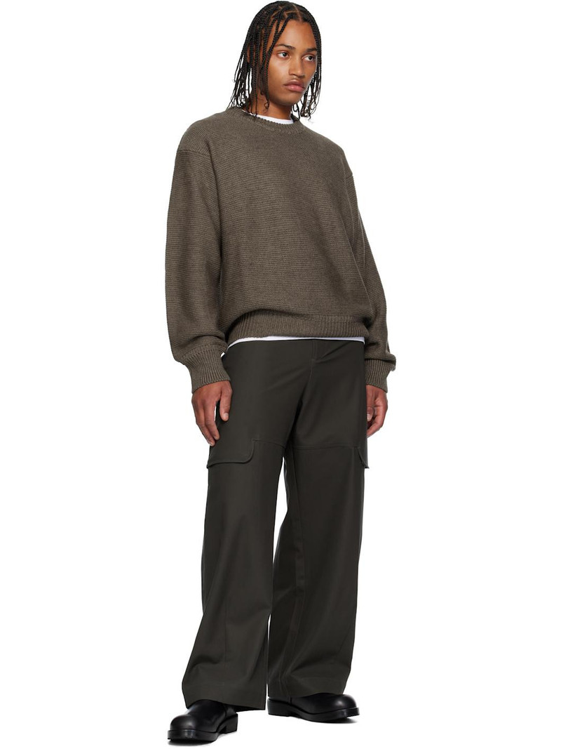 sage NATION Taupe Mackenzie Knit Wool Sweater outlook