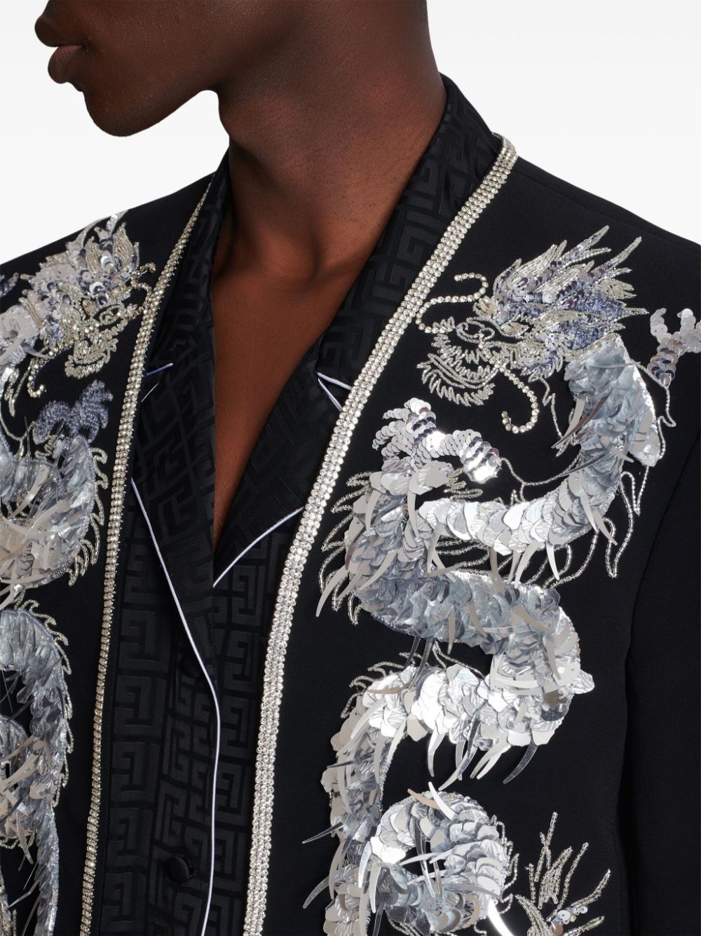 dragon-embroidered Spencer jacket - 6