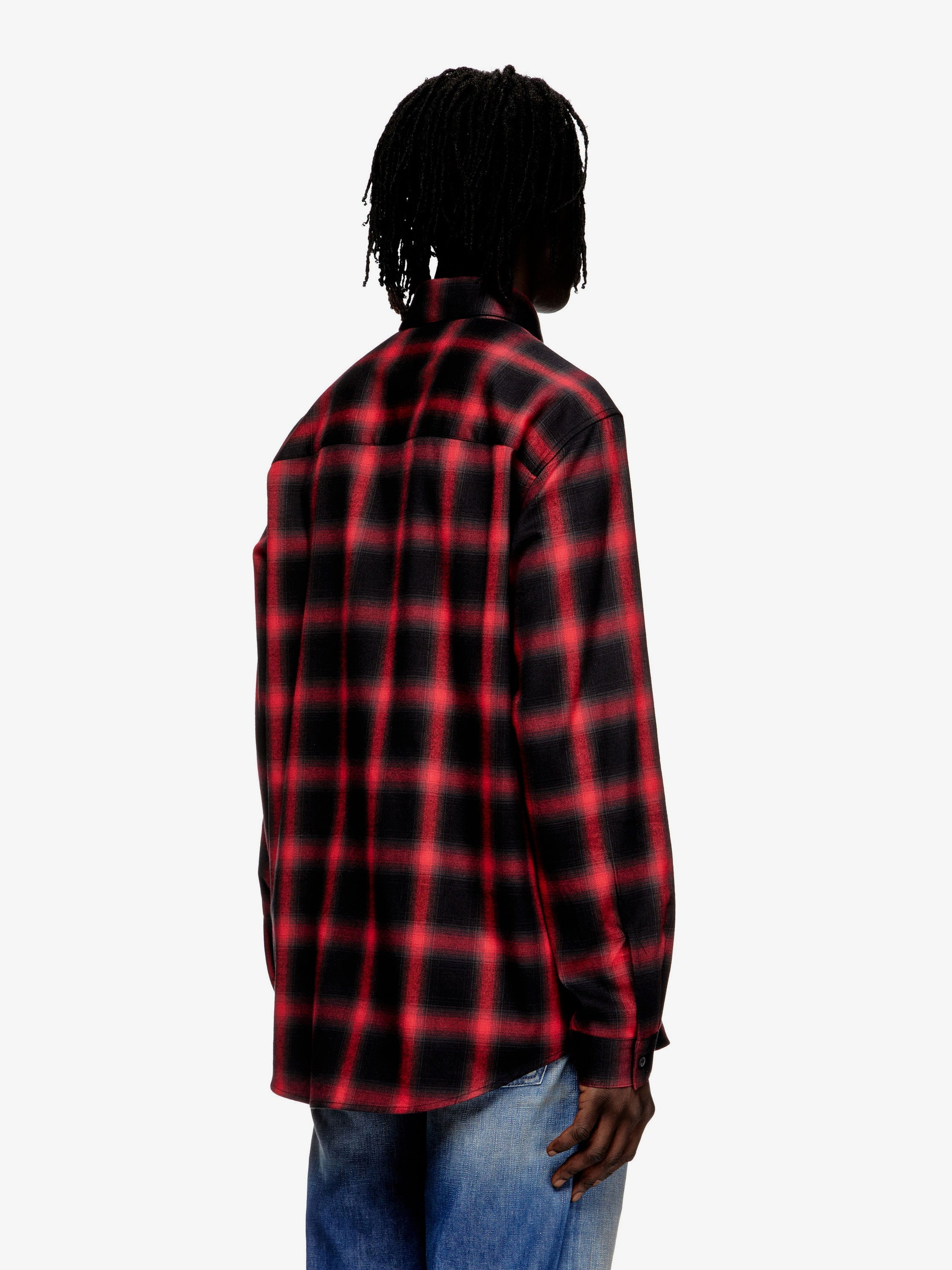 Diesel Men S-Simply Check Cotton Blend Shirt - 3