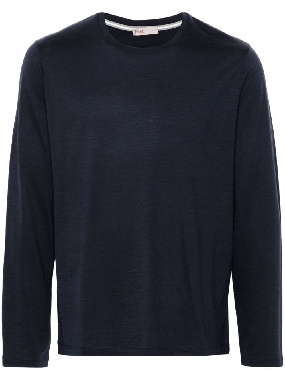 long-sleeve wool T-shirt - 1