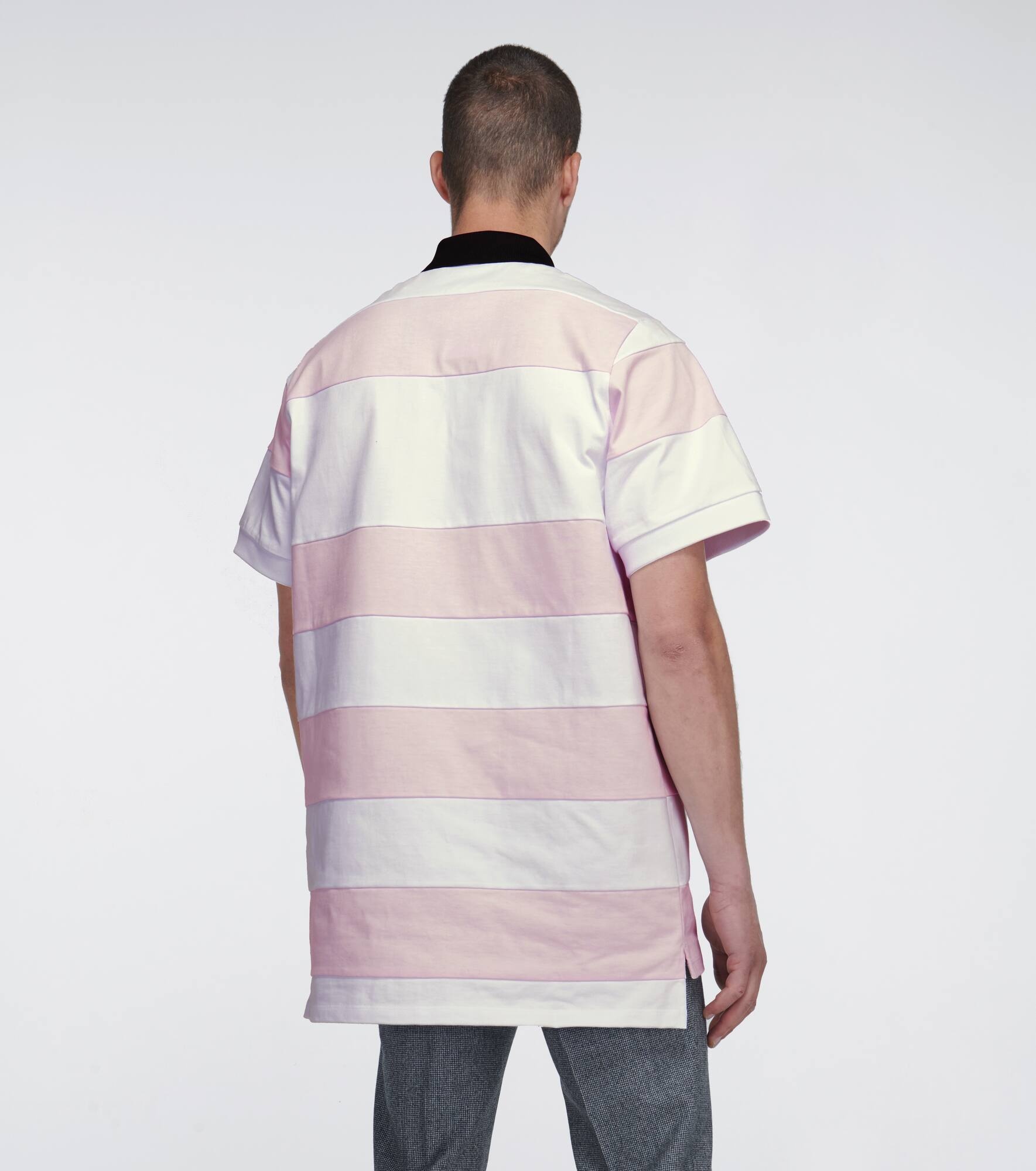 Camera print striped polo shirt - 4