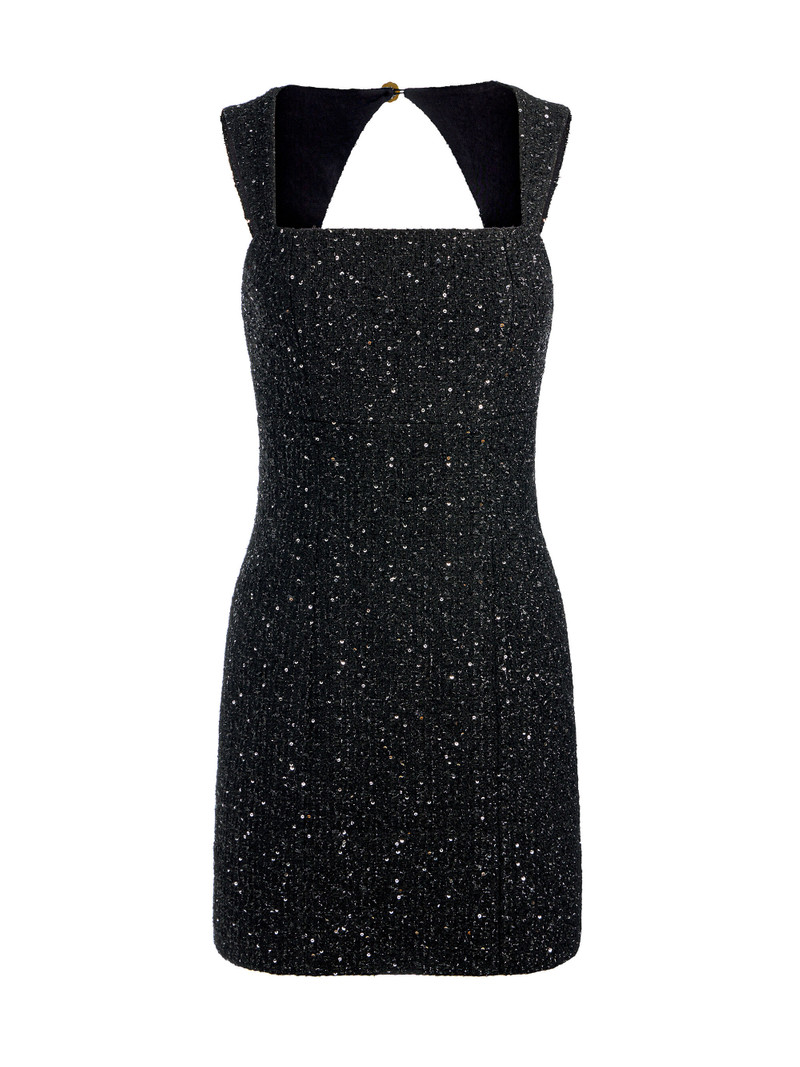 KERIA EMBELLISHED TWEED MINI DRESS 1