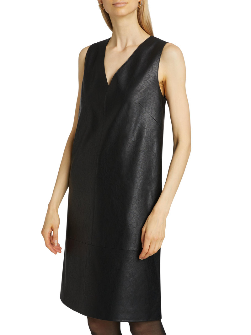 Women's Graylen Faux Leather Shift Dress - Black 4