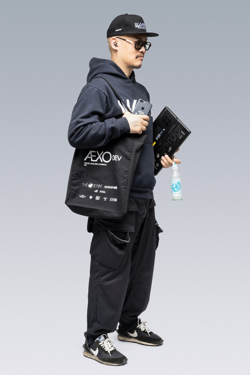 FIS10-RS Canvas Tote Bag Black 9