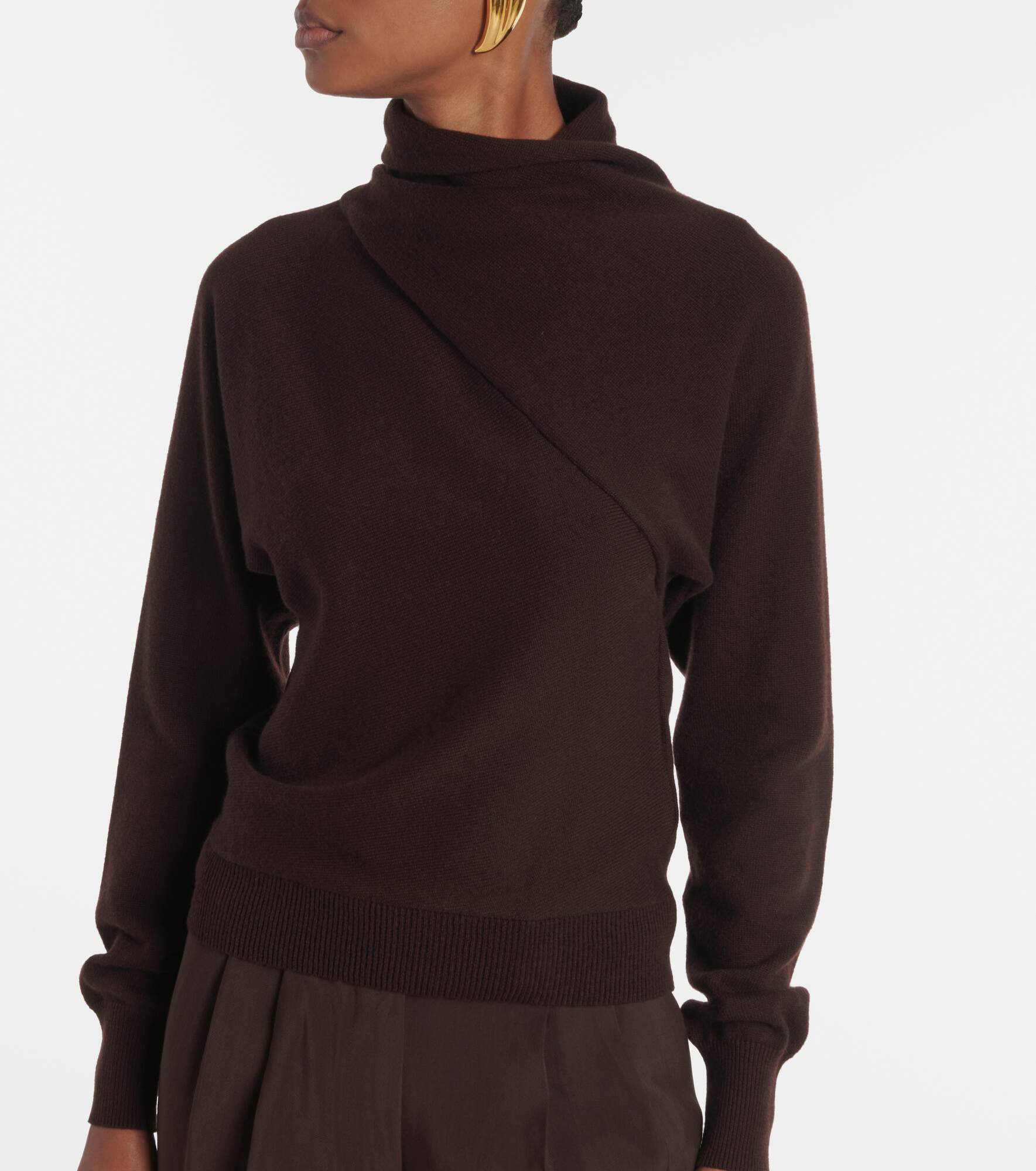 Cashmere and cotton turtleneck sweater - 6