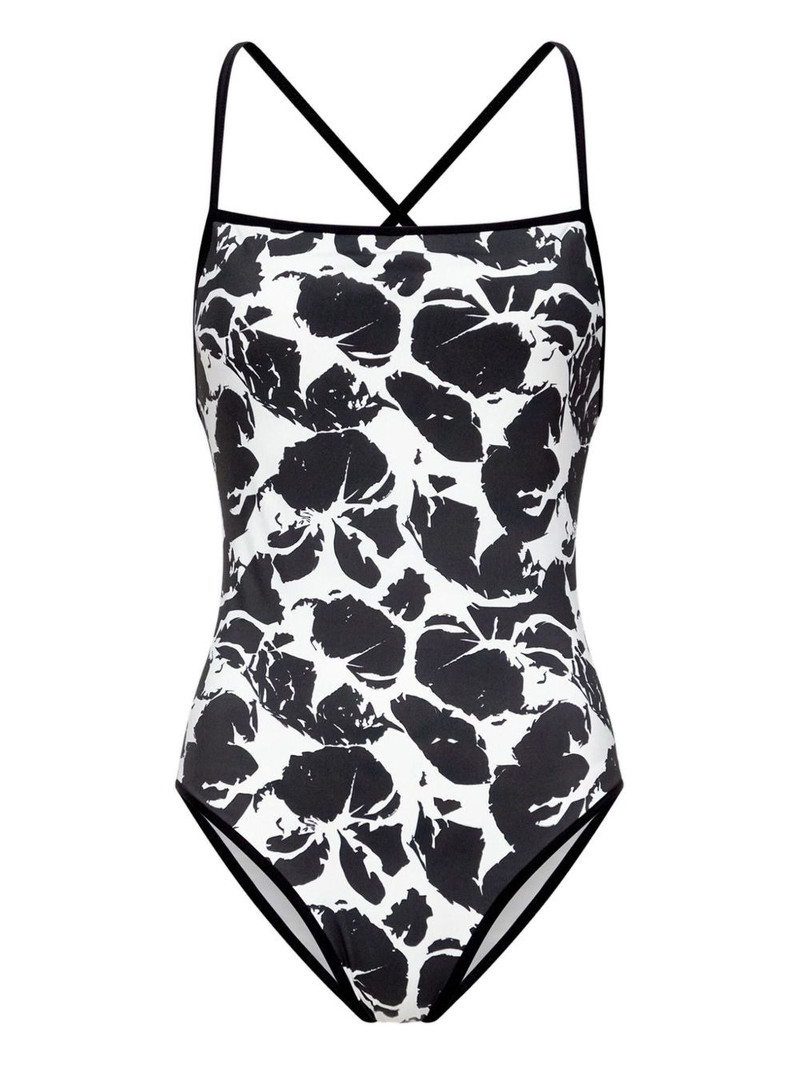 Korkem cross-strap printed swimsuit 1