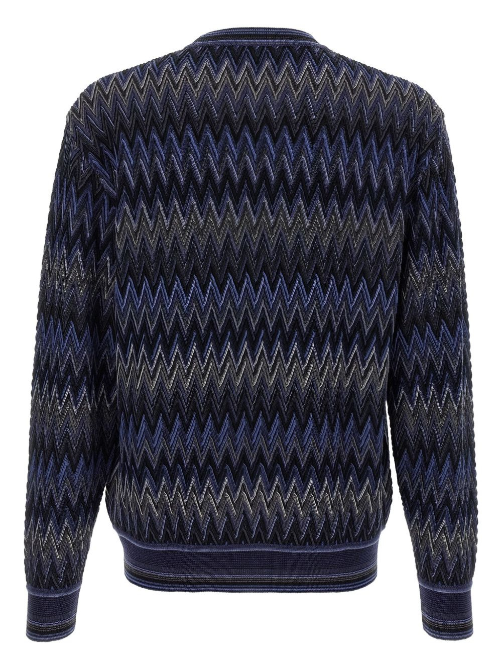 zigzag-pattern wool sweater - 2