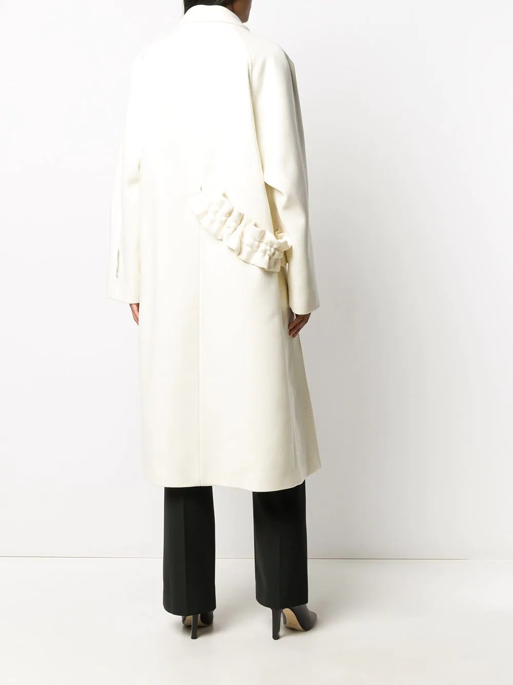 cut-out overcoat - 4