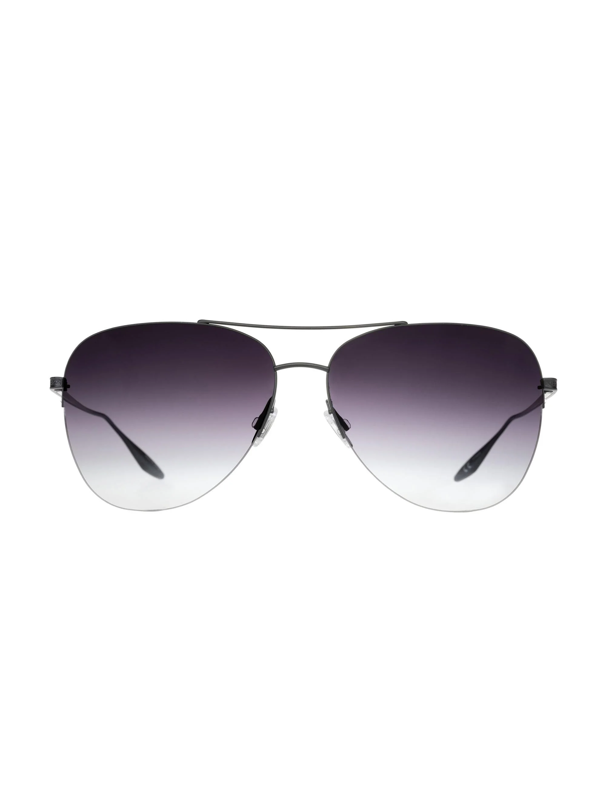 Men's Chevalier 57MM Aviator Sunglasses - Black Satin Smolder - 1