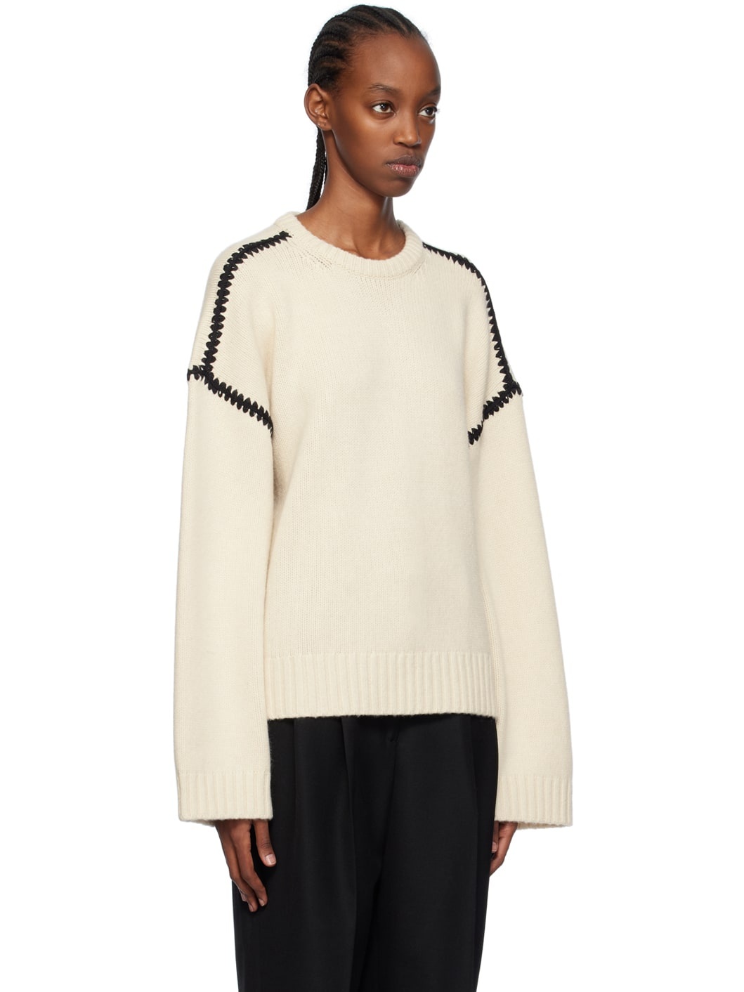 Off-White Embroidered Sweater - 2
