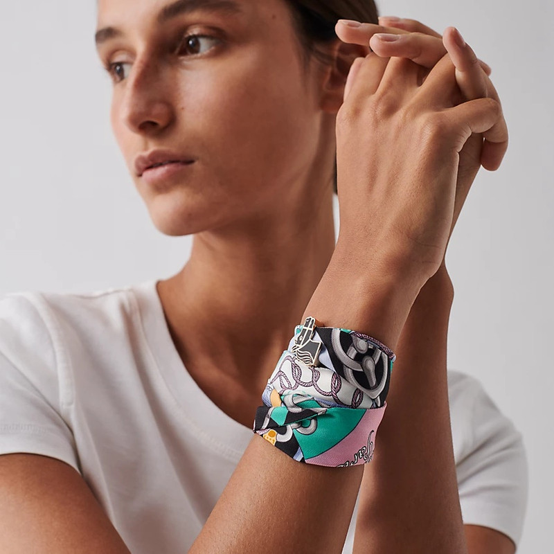 Hermès Quadrige twilly ring outlook