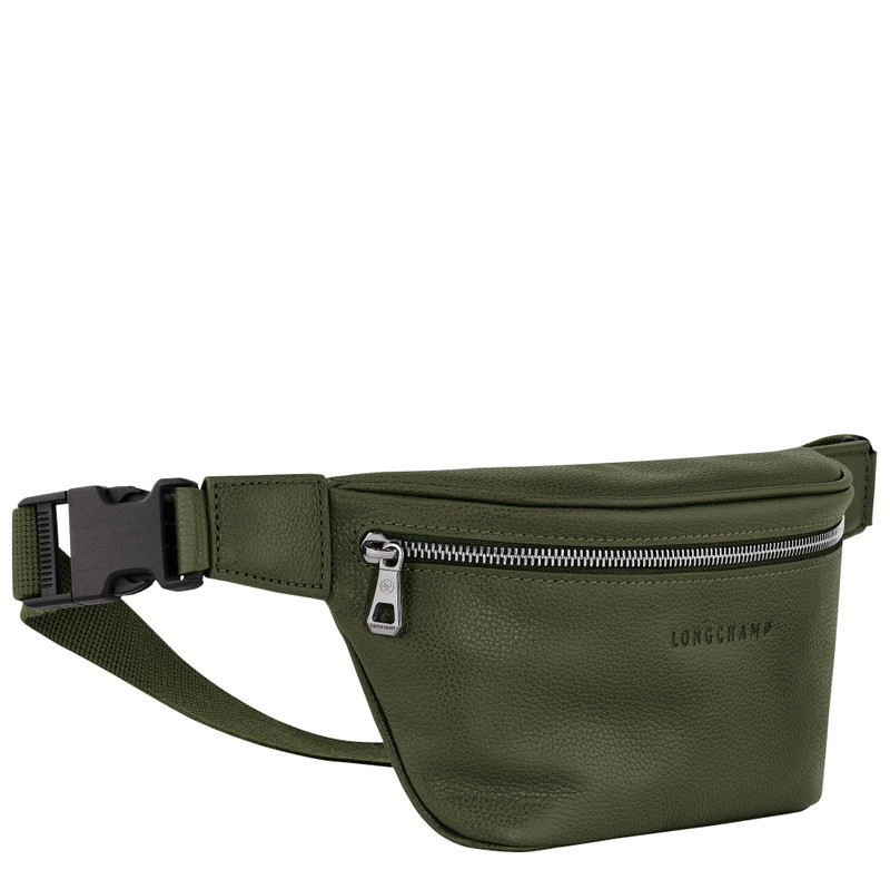 Le Foulonné Belt bag Khaki - Leather 3