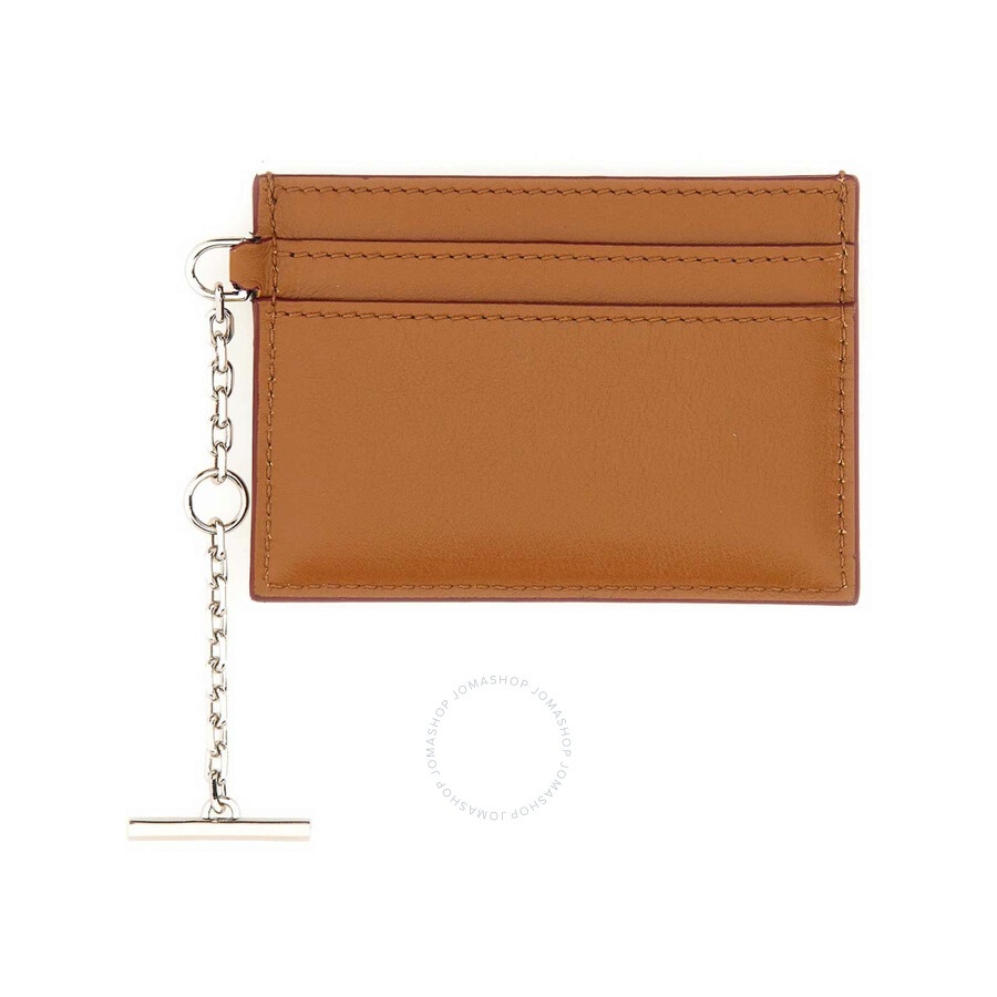 Alexander McQueen Pecan/Silver Ladies T-bar Card Holder - 2