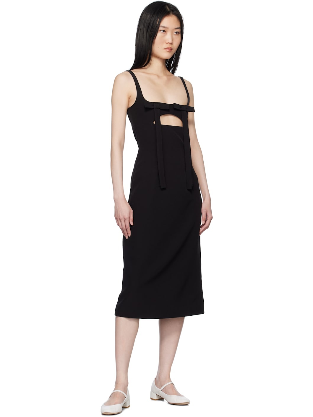 Black Machu Midi Dress - 4