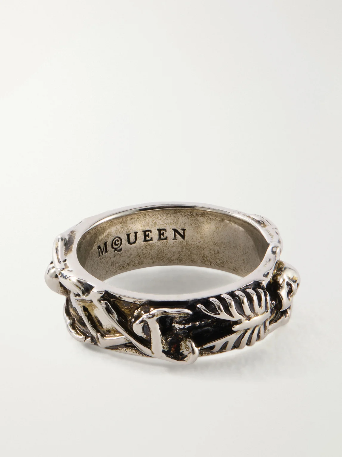 Dancing Skeleton Sterling Silver Ring - 1