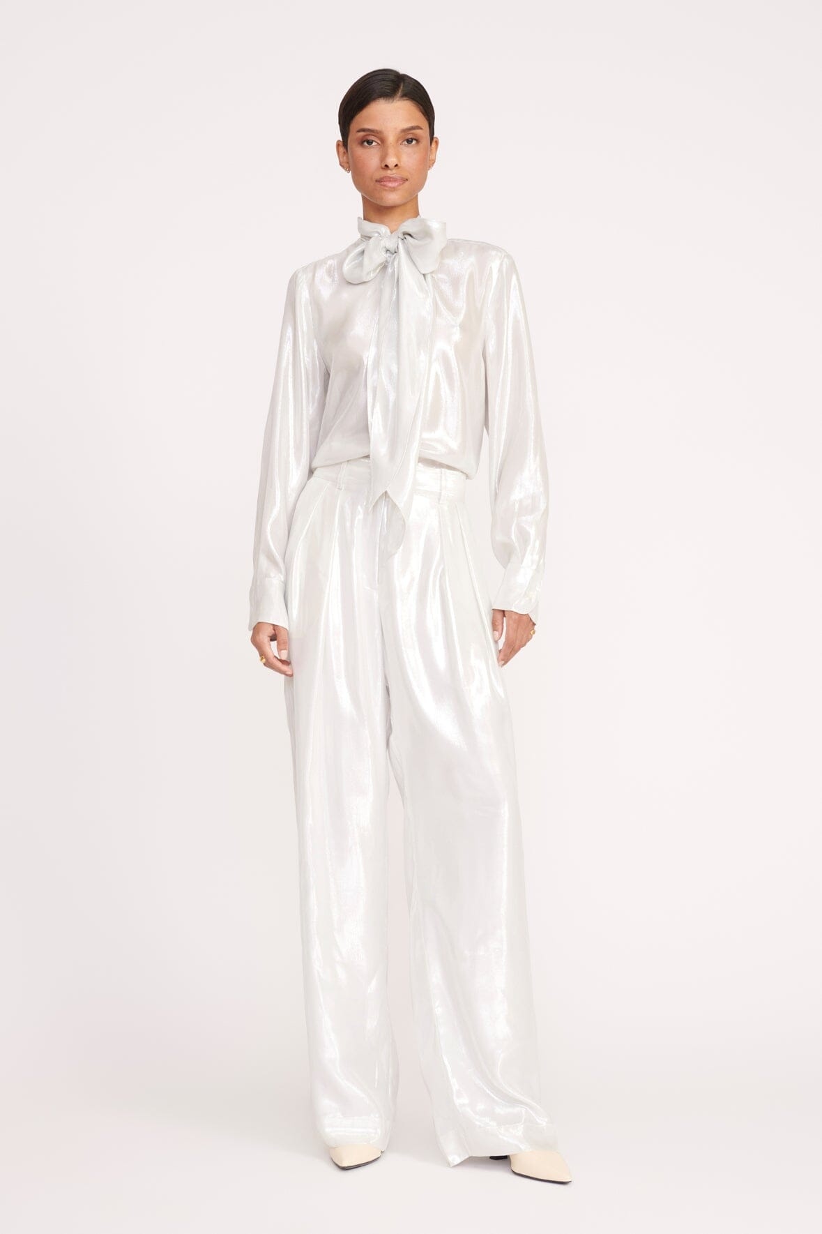 STAUD LUISA PANT SILVER - 3
