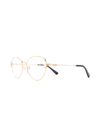 Moschino round-frame glasses outlook