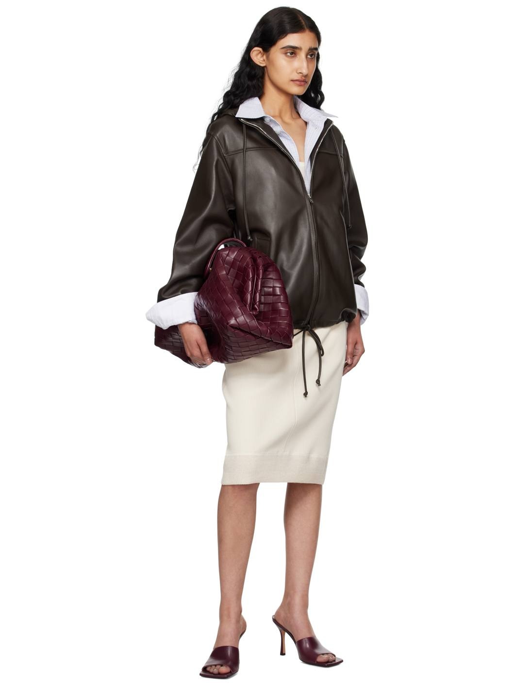 Burgundy Lauren 1980 Maxi Clutch - 4