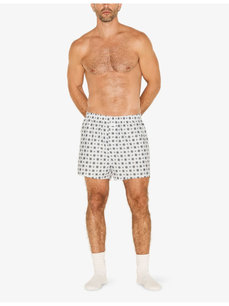 SKIMS Brand-Logo Cotton Poplin Boxers outlook