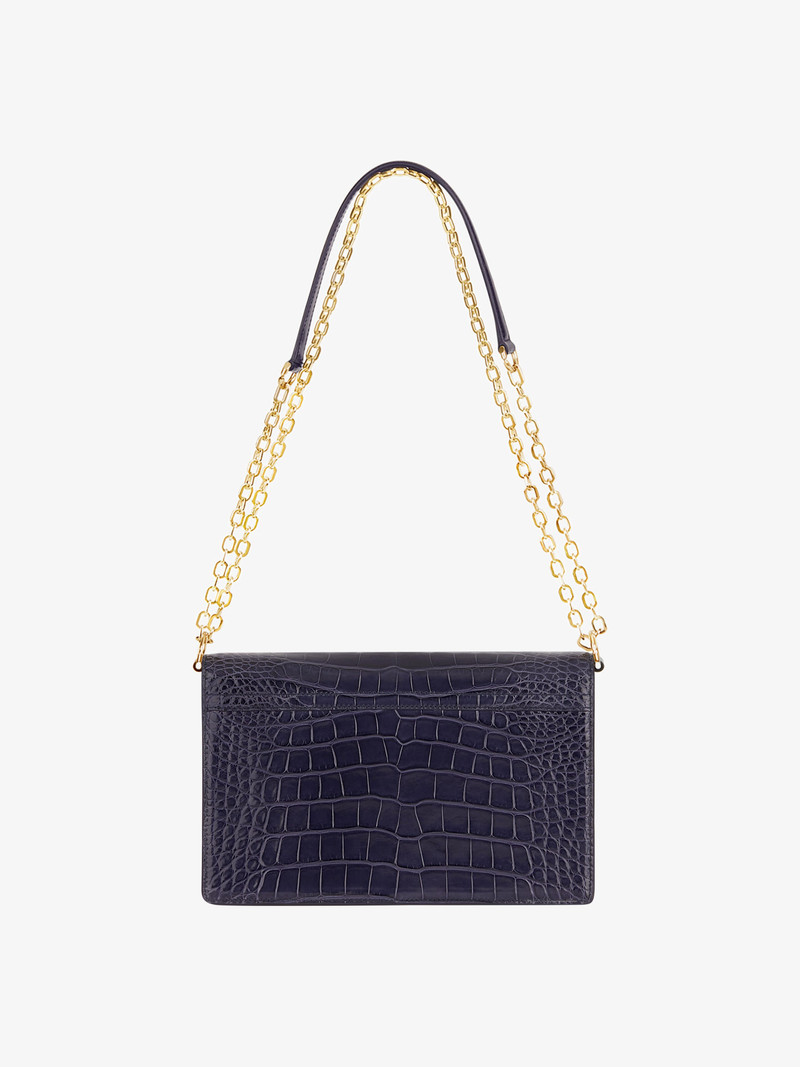 MEDIUM 4G BAG IN ALLIGATOR WITH CHAIN 5