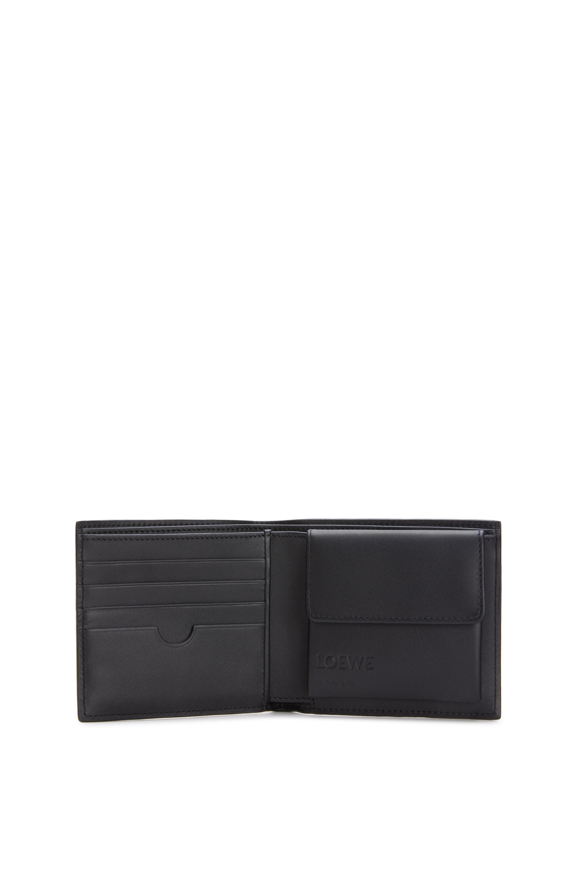 Bifold coin wallet in soft grained calfskin - 4