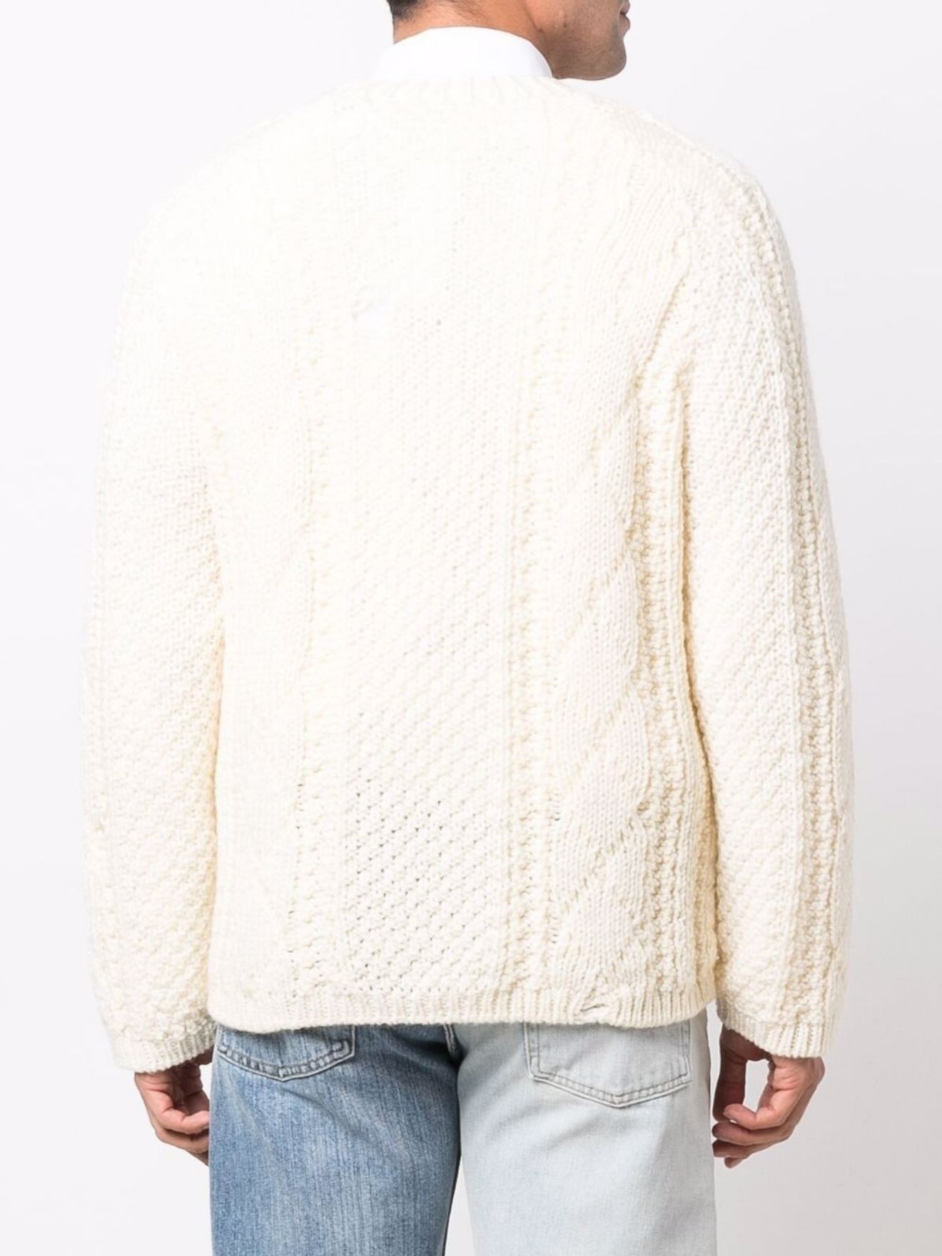 distressed wool jumper - 4