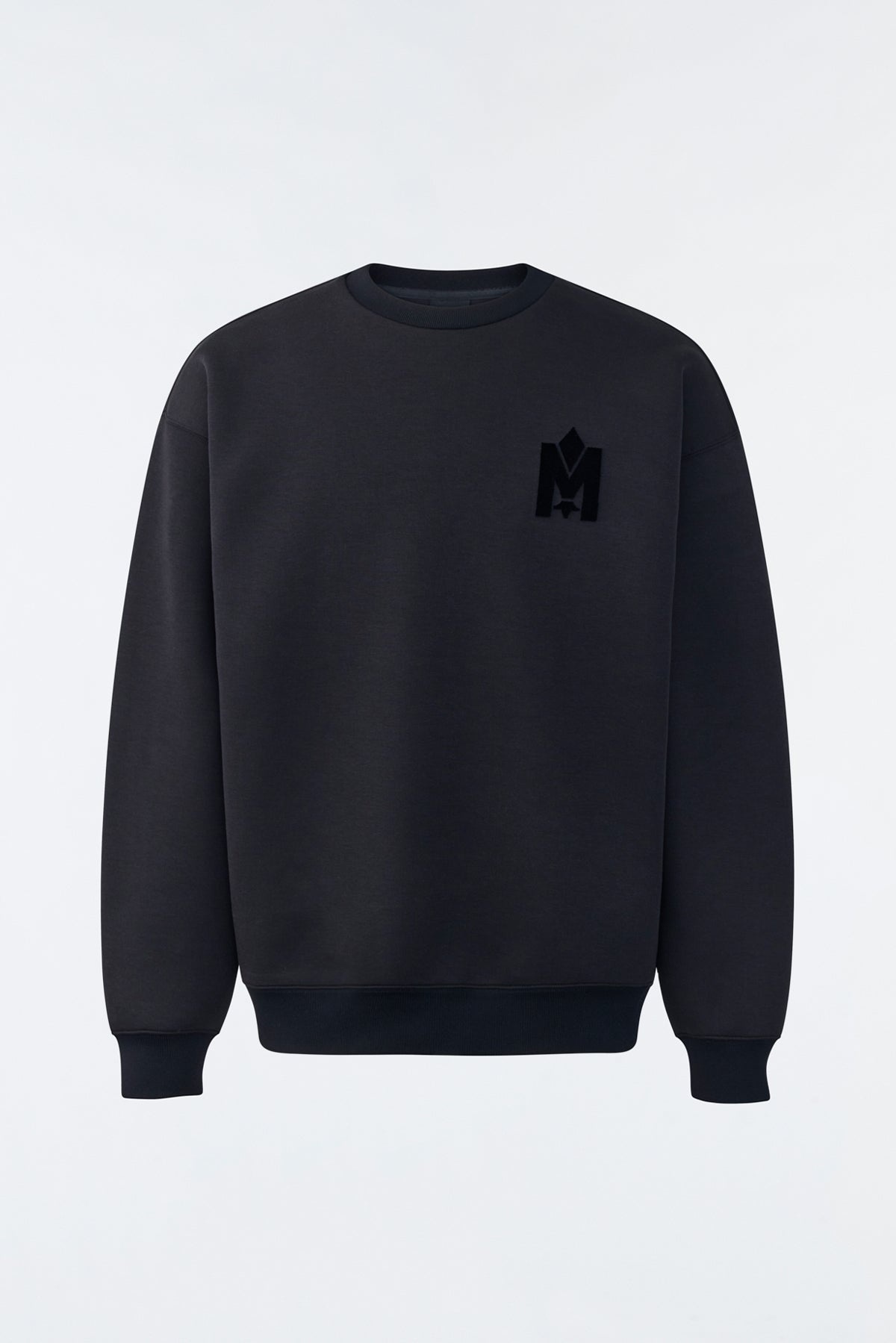 MAX-VT Double face jersey sweatshirt with embroidered logo - 1
