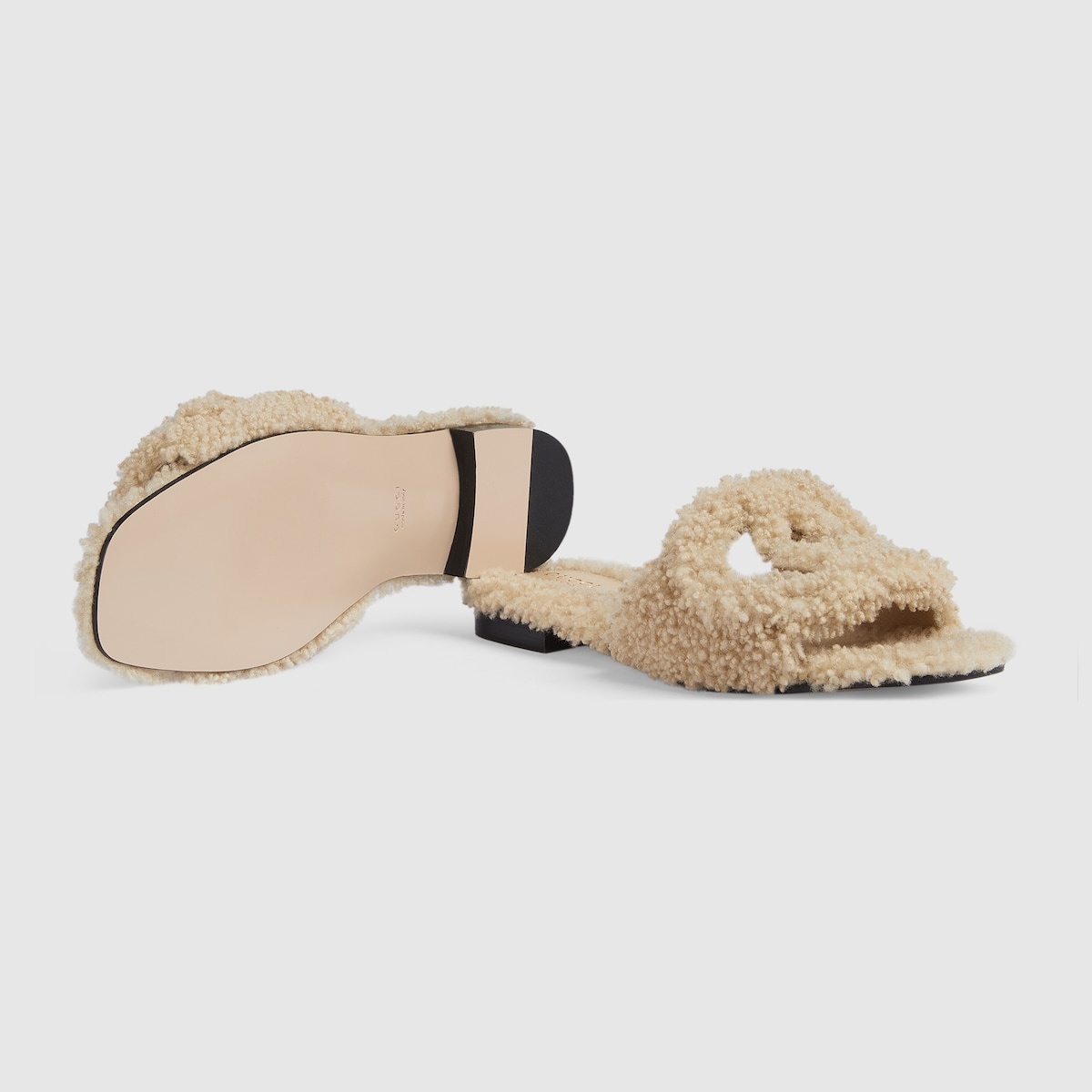 Women's Interlocking G slide sandals - 6