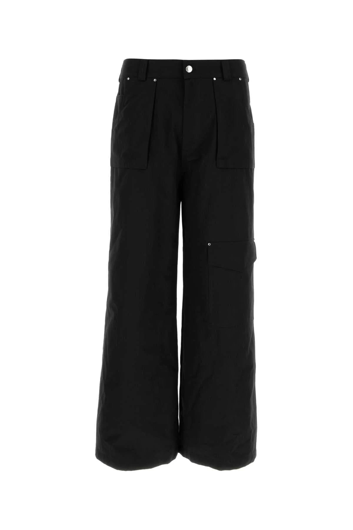 Alexander Mcqueen Men Black Cotton Cargo Pant - 1