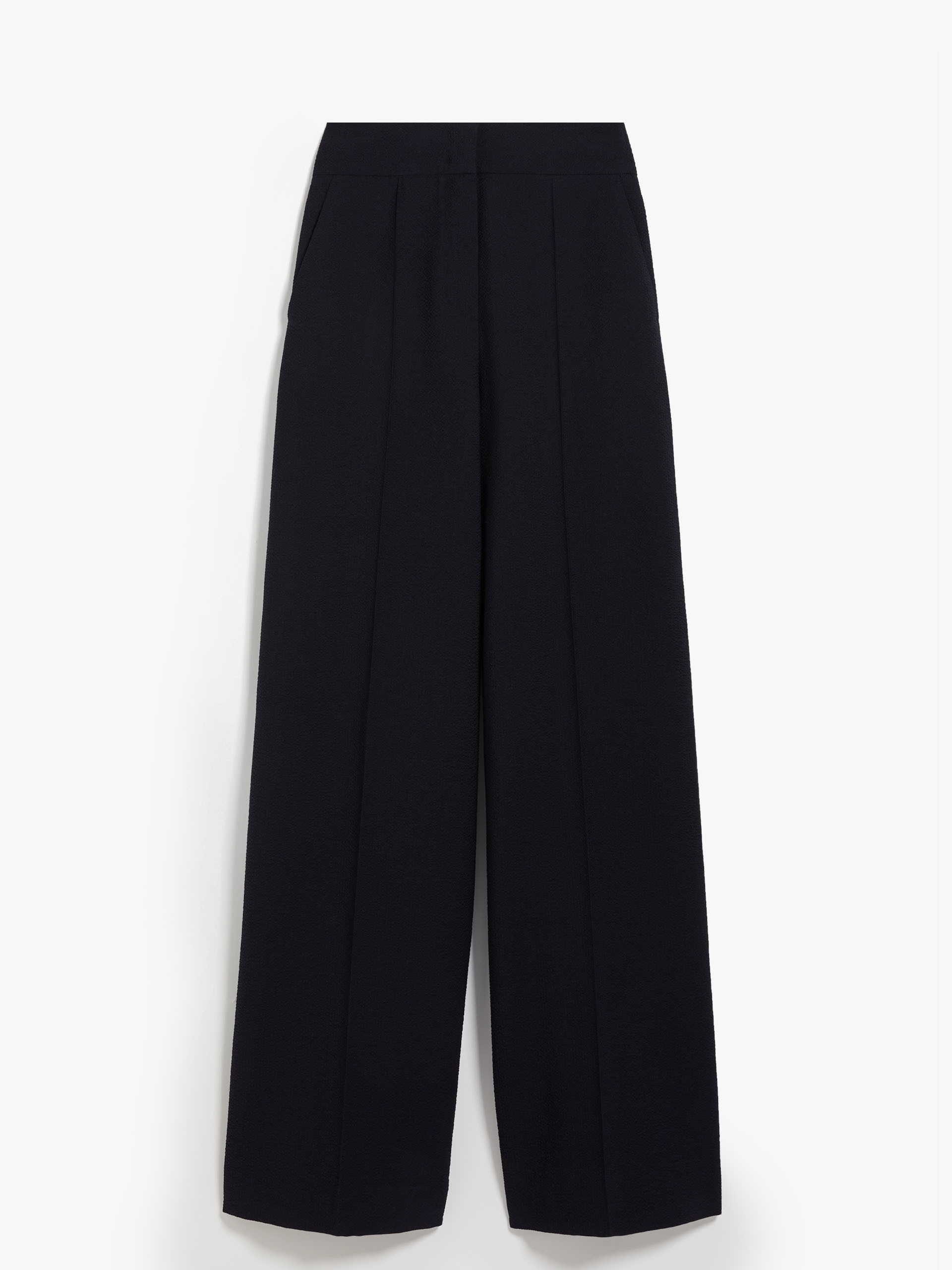 CERVO Wool blend Seersucker trousers - 1