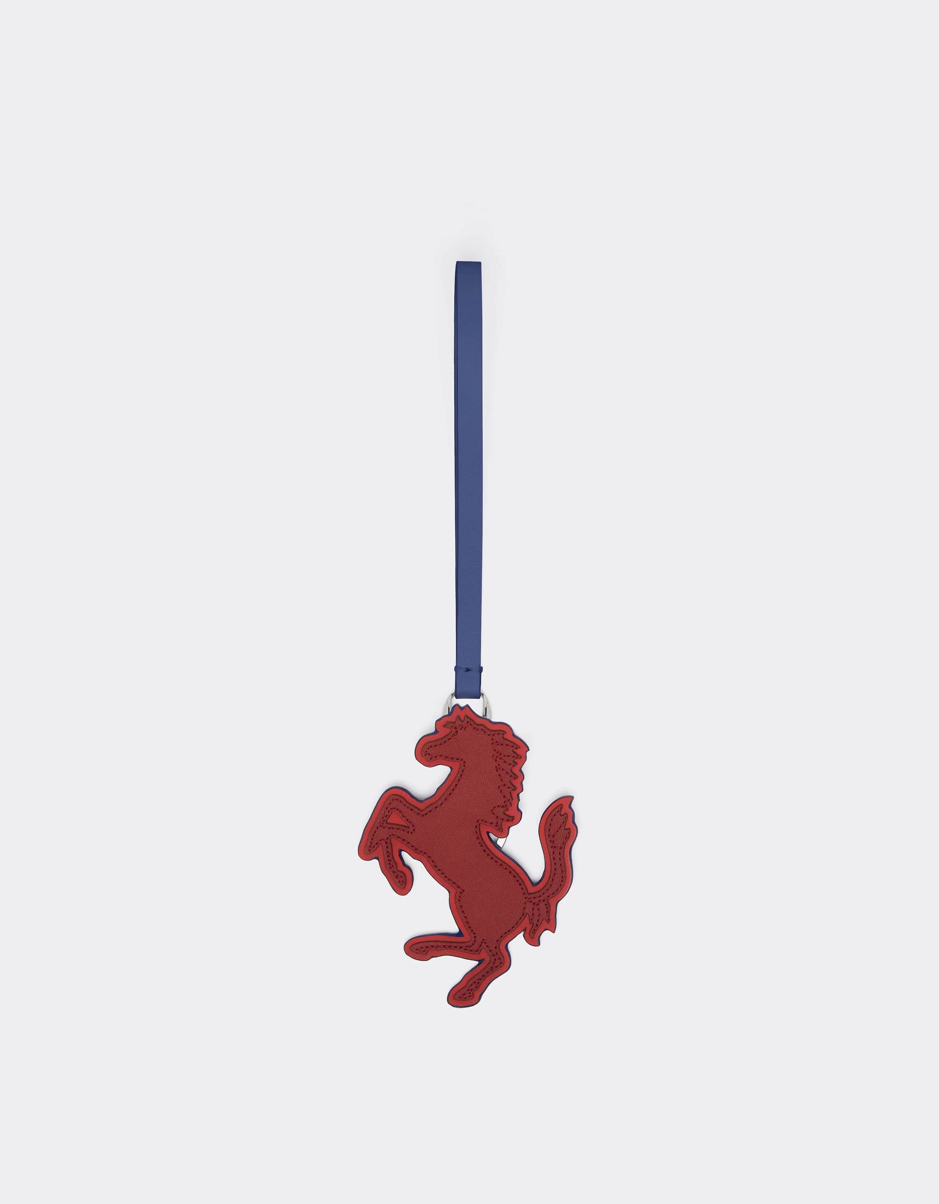 Prancing Horse leather keyring - 1