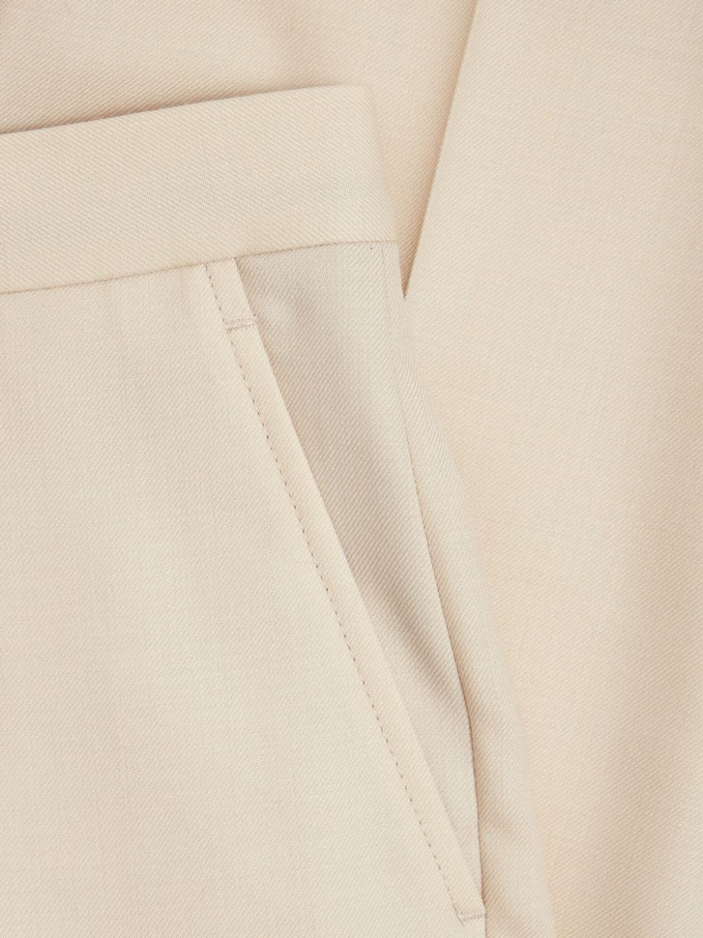 wool twill trousers - 6