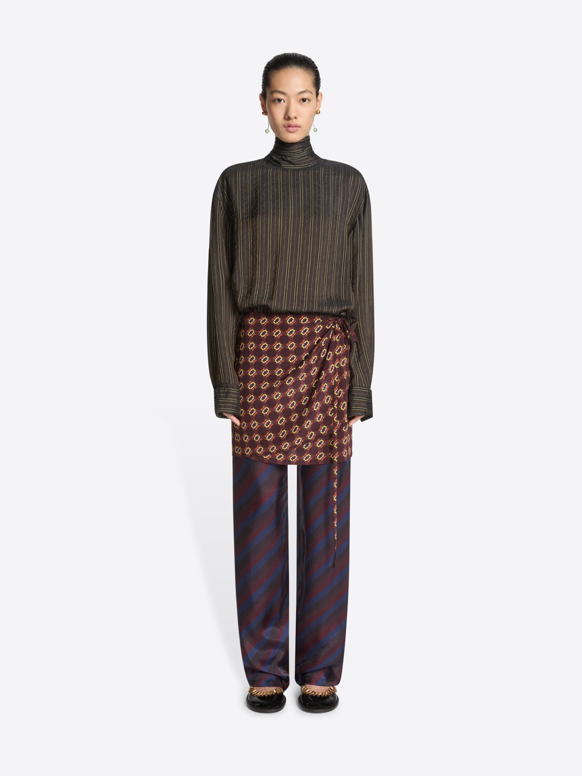 PRINTED SKIRT PANTS - 2