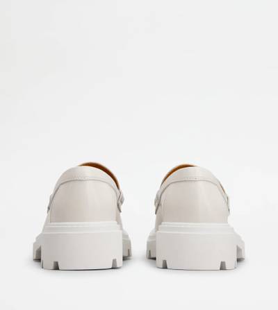 Tod's TOD'S FRINGED LOAFERS IN LEATHER - WHITE outlook