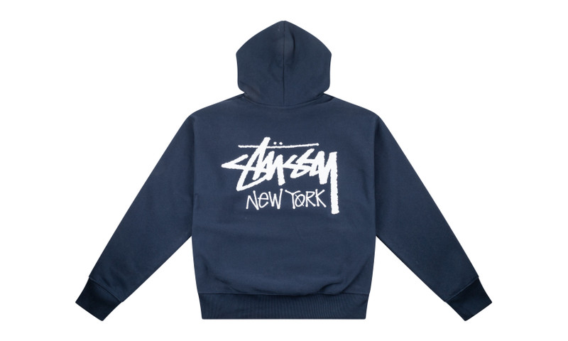 Stüssy Basic Hoodie "New York Exclusive - Navy" outlook