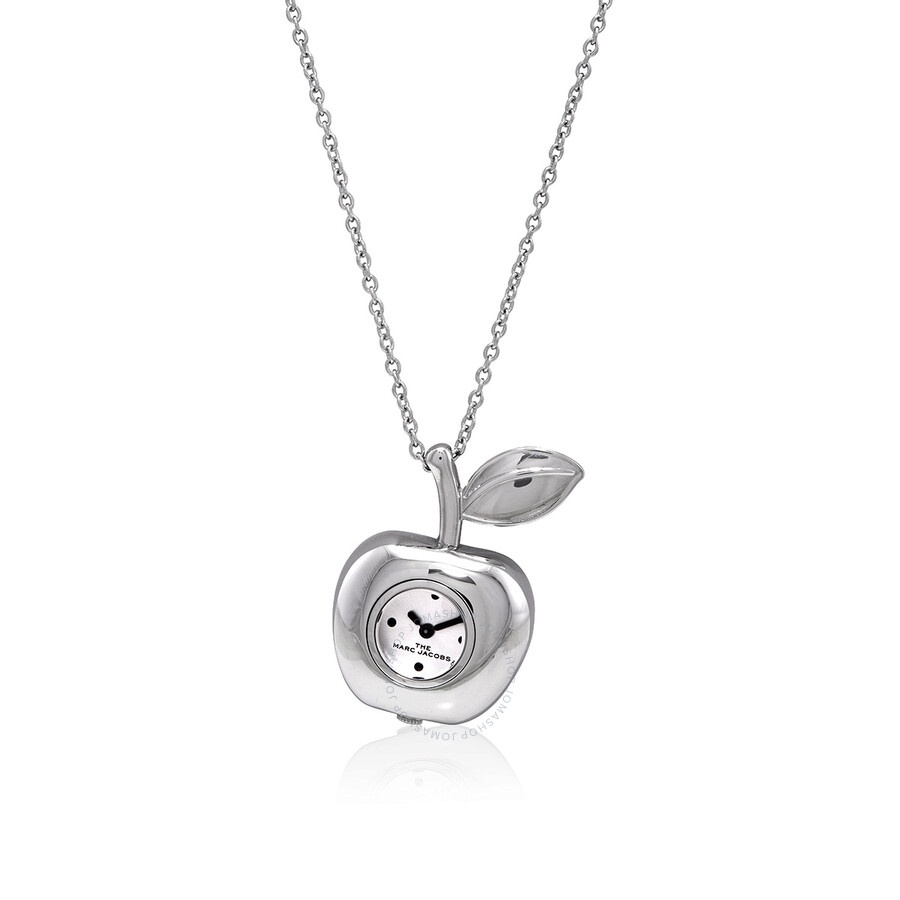 Marc Jacobs Quartz Silver Dial The Bauble Apple Pendant Ladies Necklace Watch MJ0120179307 - 4