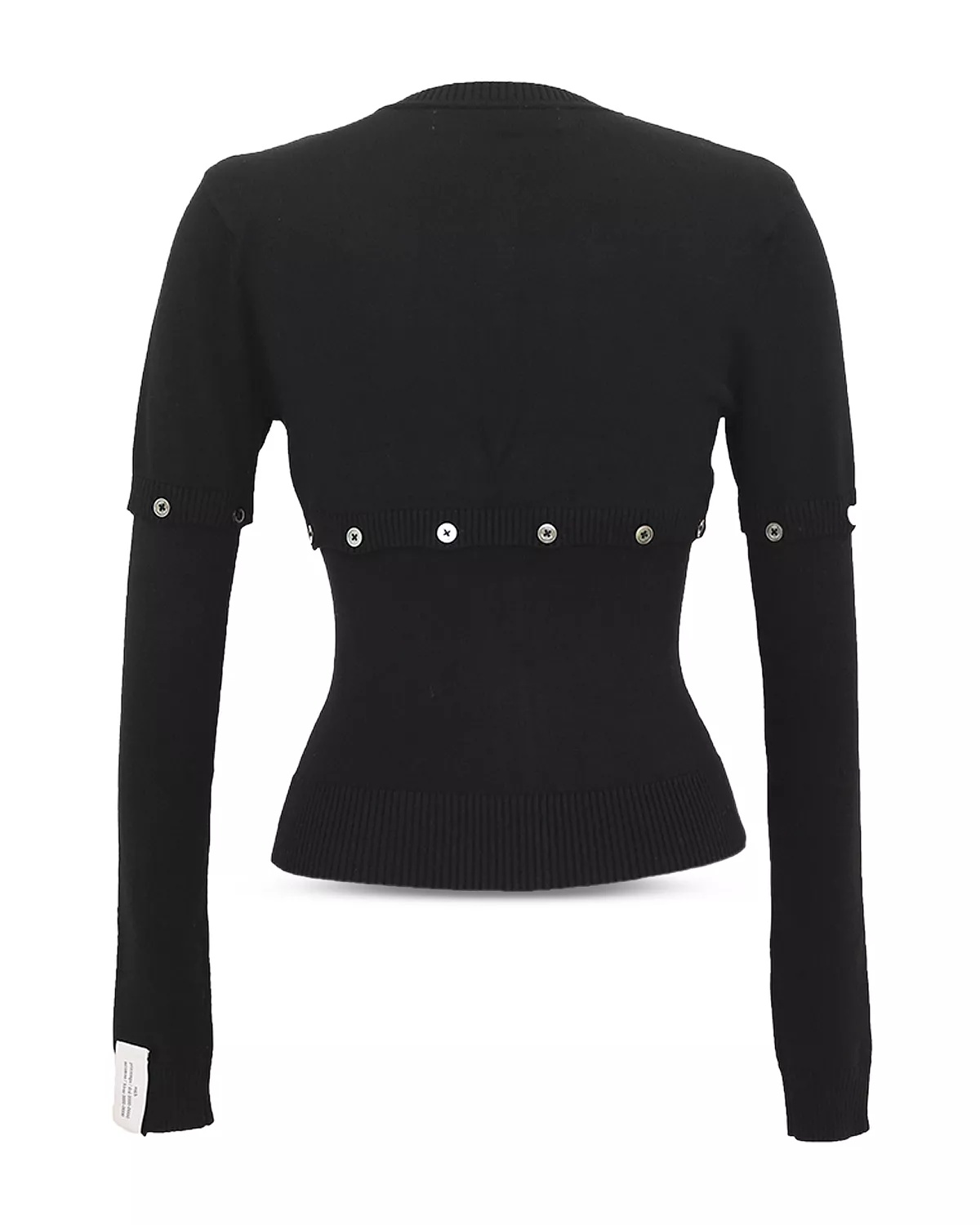 Multi Button Crewneck Cardigan Sweater - 2