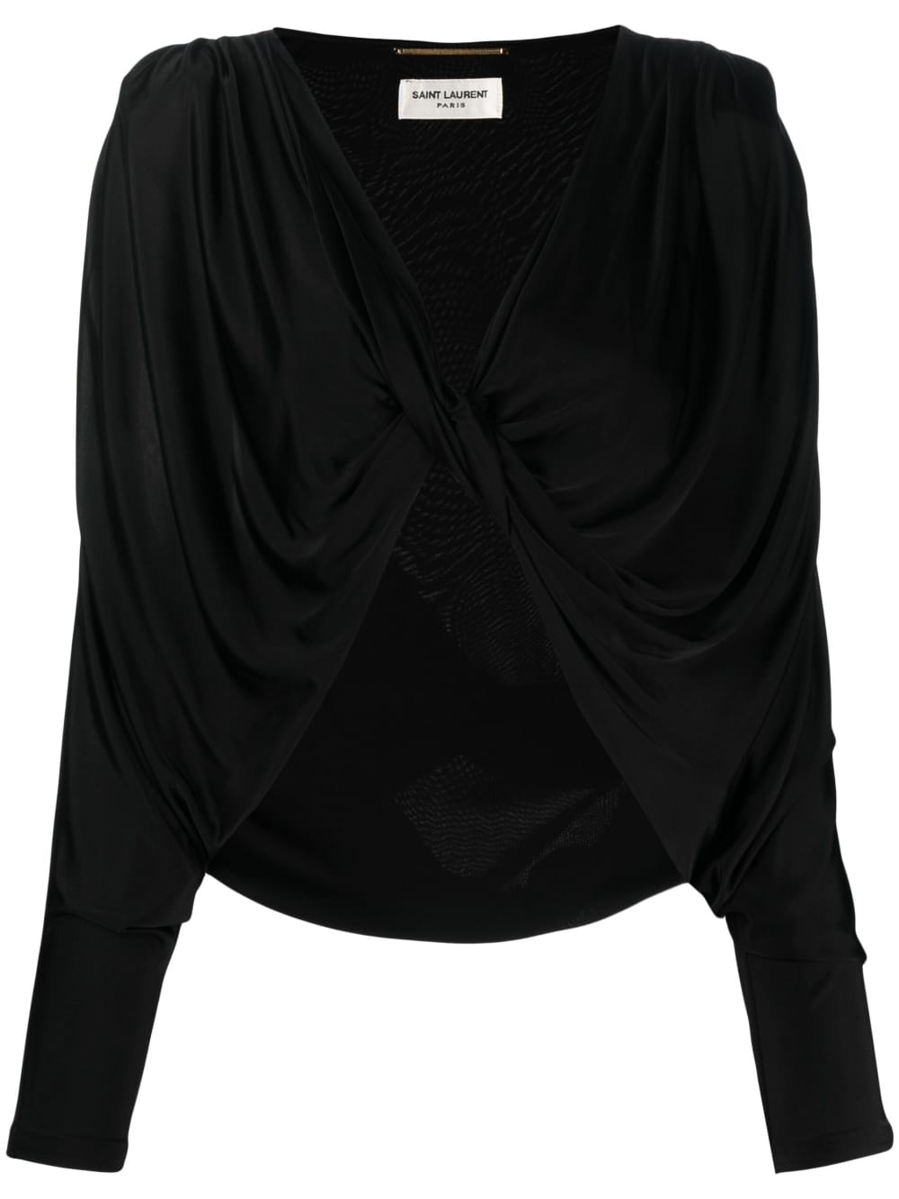 open-front ruched top - 1