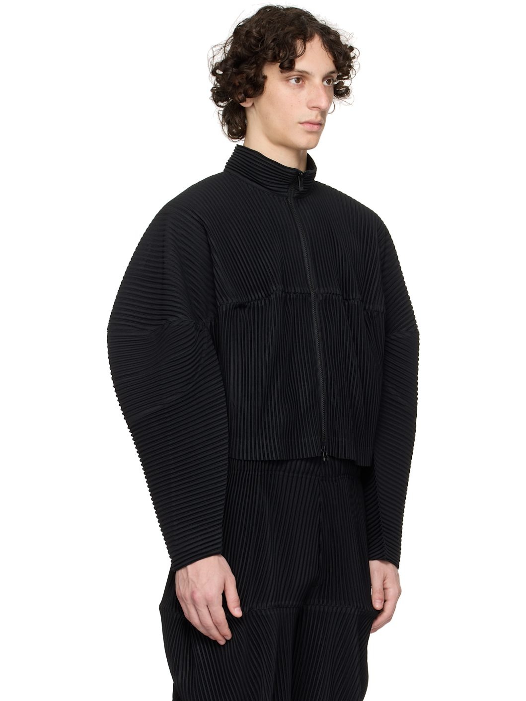 Black Kinetic Sculpture Jacket - 2
