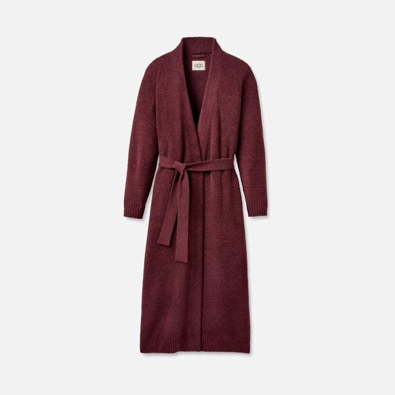 ® Women's Lenny Robe II Cozy Knit Tops in Wild Grape 1