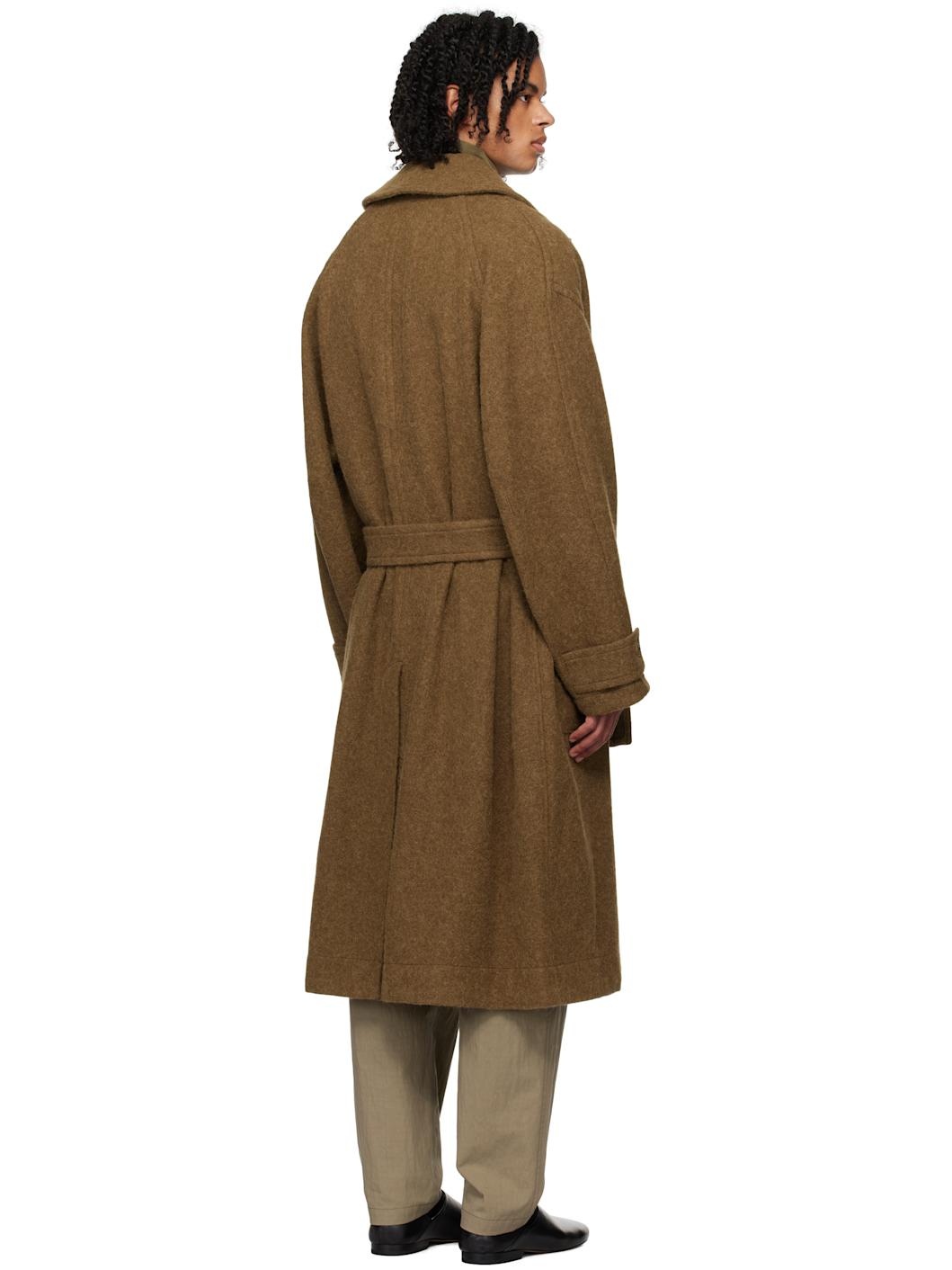 Lemaire Brown Duffle Coat | ssense | REVERSIBLE