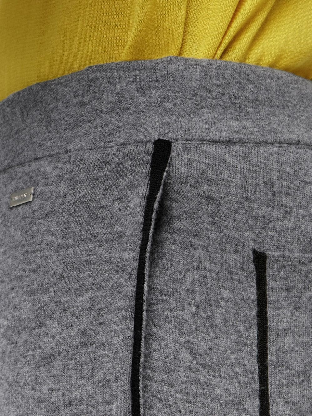logo-plaque wool-blend trousers - 6
