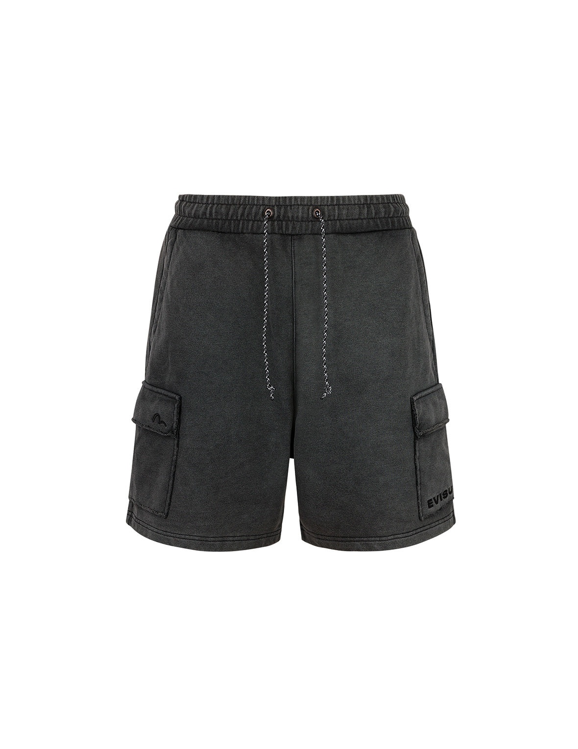 Seagull and Logo Embroidery Relax Fit Sun-Dried Finish Sweatshorts - 10