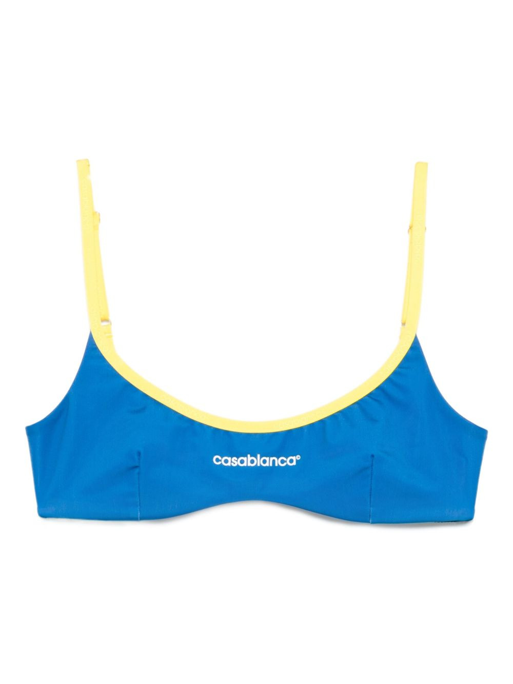contrast-band bikini top - 1