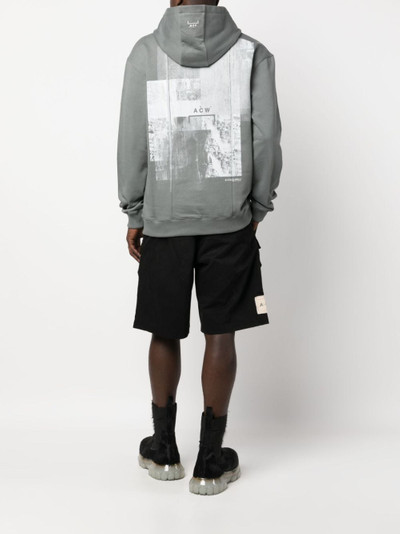 A-COLD-WALL* Brutalist panelled cotton hoodie outlook
