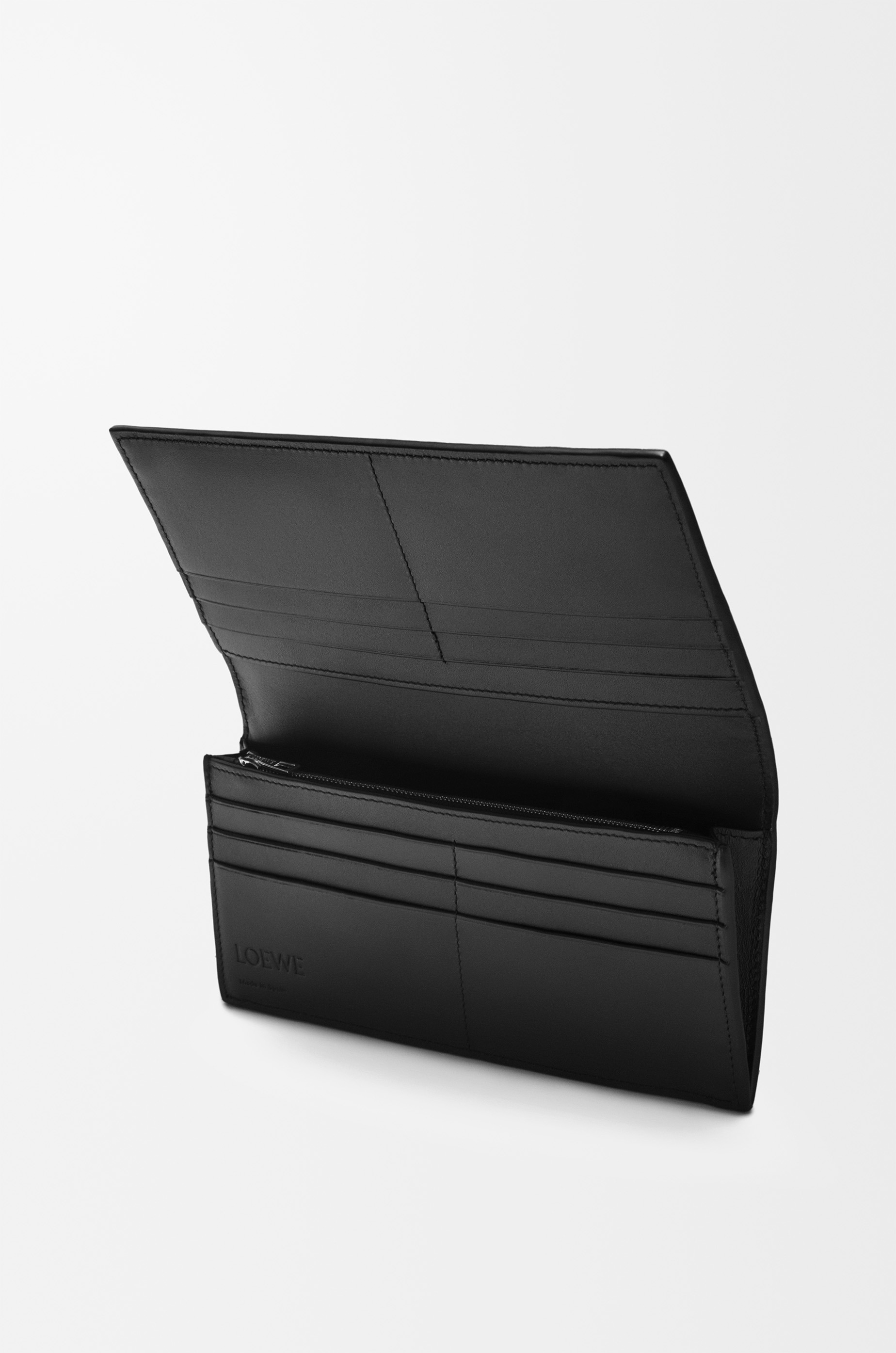 Puzzle long horizontal wallet in classic calfskin - 3