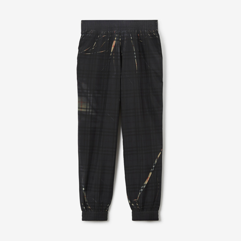 Sliced Check Jogging Pants 1