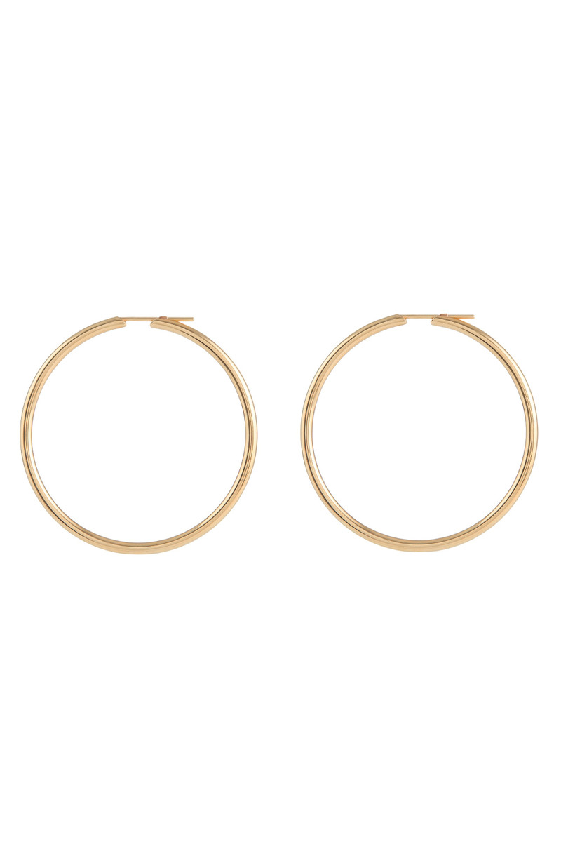 Large Loop Earrings in 18K Yellow Gold 1