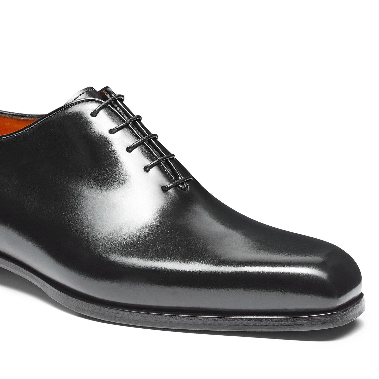 Men's black leather Oxford shoe - 6